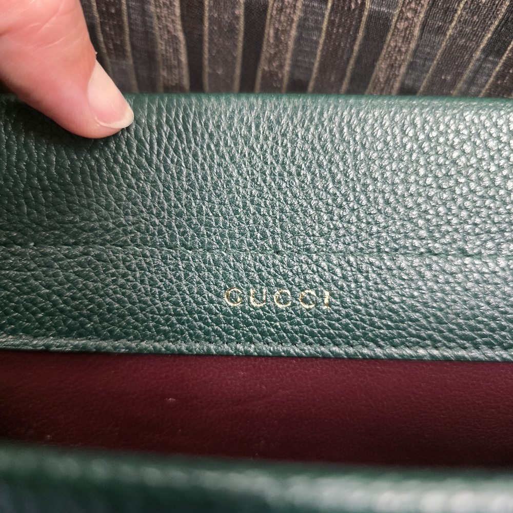 Gucci Green Satchel with Gold Hardware - Picture 6 of 16